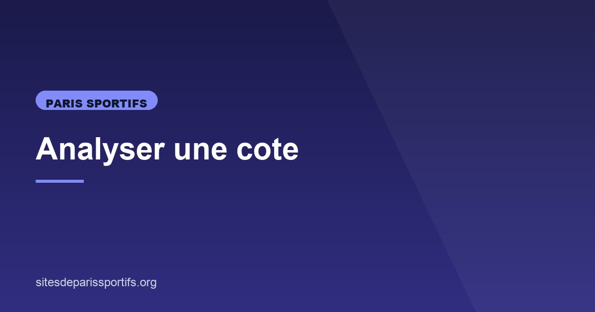 Illustration de l'article consacré à l'analyse des cotes