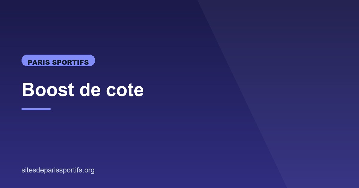 Illustration de l'article consacré aux boosts de cote
