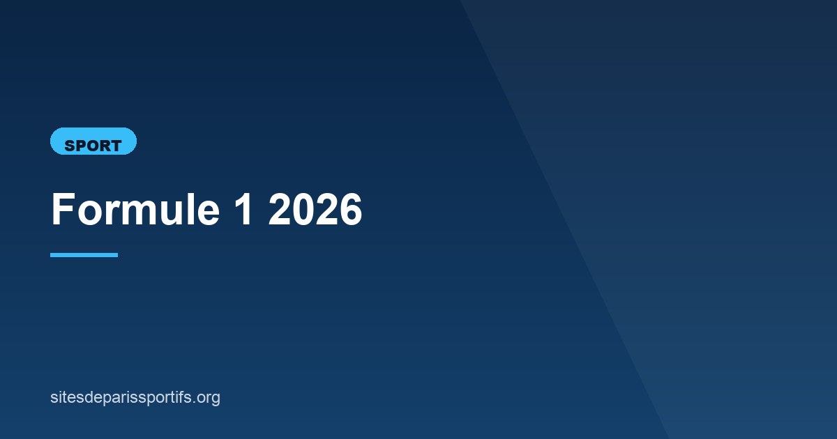 Illustration de l'article consacré à la Formule 1 2026