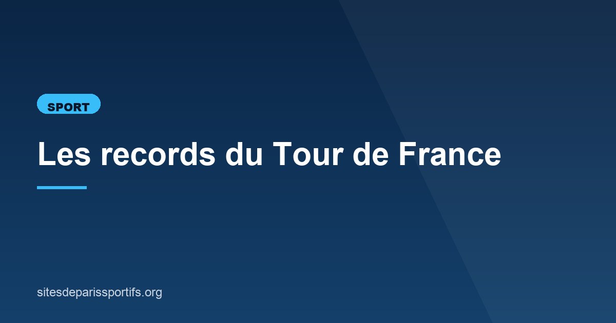 Illustration de l'article consacré aux records du Tour
